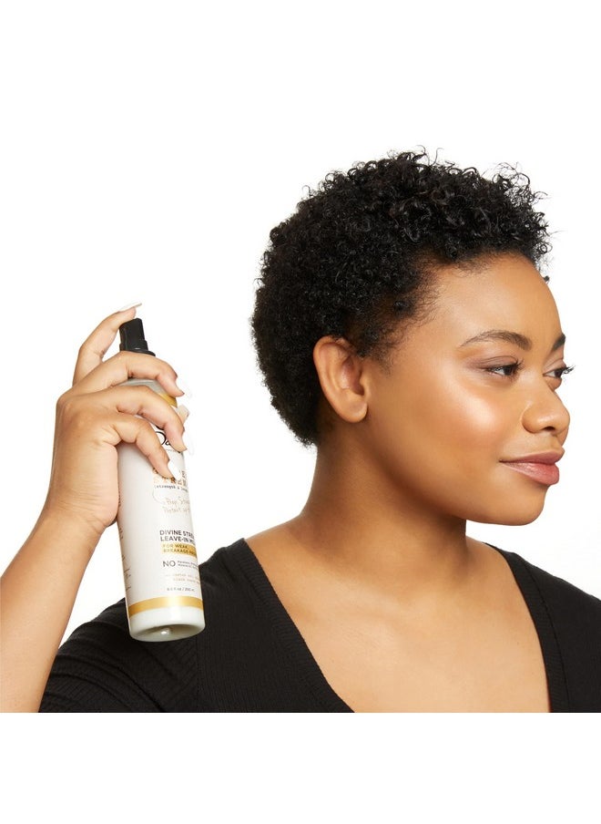 Carol's Daughter Leave In Conditioner, 8.5 Fluid Ounces, Goddess Strength Divine Strength Hair Milk with Castor Oil for Weak, Wavy, Coily and Curly Hair