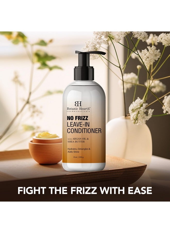 Botanic Hearth Leave in Conditioner for Curly, Frizzy, Dry, Damaged Hair | Detangling Conditioner With Shea Butter, Argan Oil & Allantoin | Smooth Flyaways & Add Shine | For All Hair Types | 8 oz
