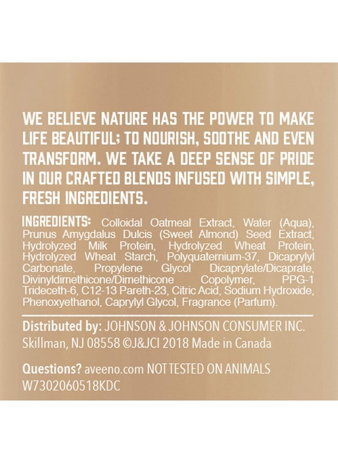 Aveeno Farm-Fresh Oat Milk Leave-In Hair Conditioner Treatment, Lightweight Moisturizer for Dry Damaged Hair, Safe for Color-Treated Hair, Sulfate, Paraben & Dye-Free