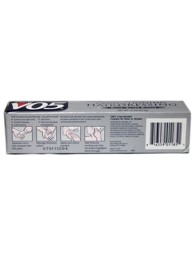 Vo5 Conditioning Hairdress Gray/White/Silver 1.5 Ounce Tube (44ml) (2 Pack)