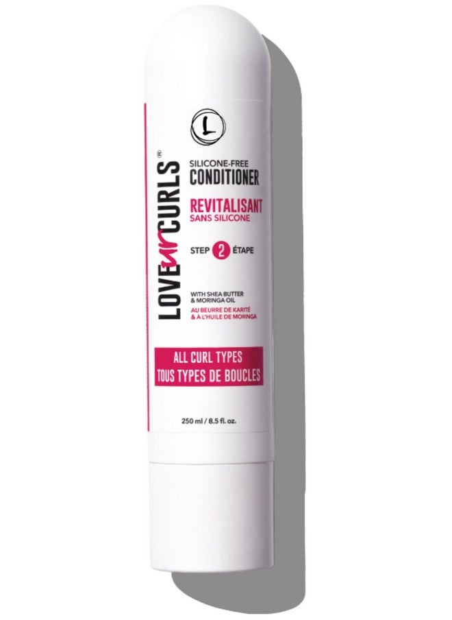 Love Ur Curls LUS Brands Conditioner for Curly, Wavy, Kinky-Coily Hair, 8.5 oz - Silicone-Free, Hydrating, Detangling for Soft, Smooth Curl Definition - Hair Treatment for Dry Damaged Hair