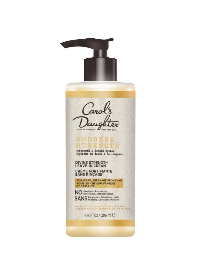 Carol's Daughter Goddess Strength Leave In Conditioner Cream, 10 Fl Oz - Strengthening and Moisturizing for Wavy, Curly Hair