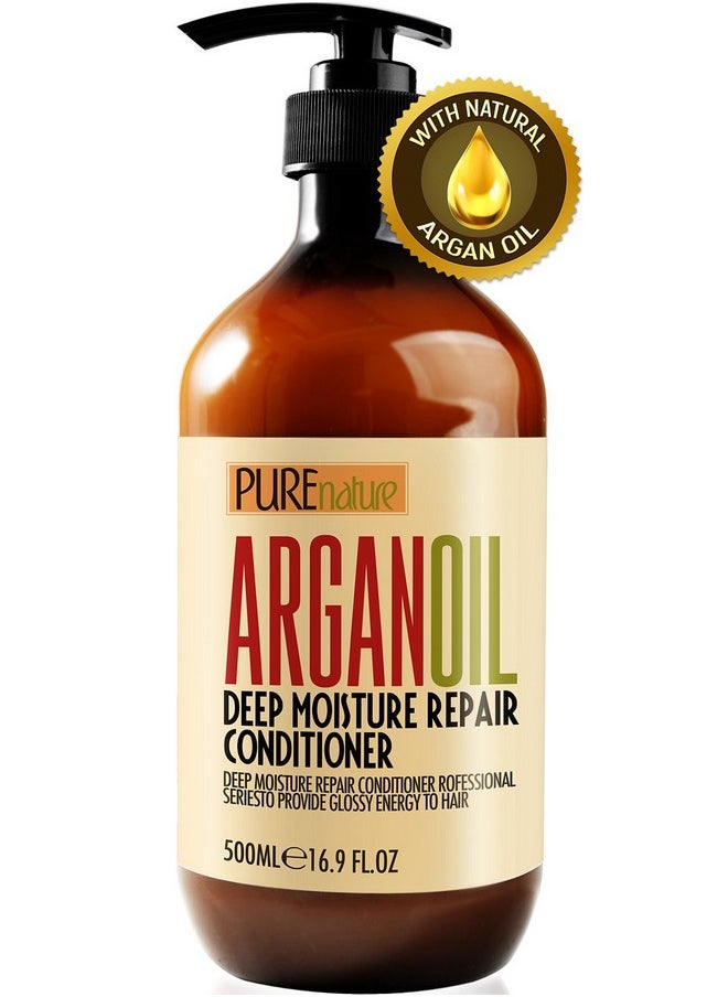 Moroccan Argan Oil Conditioner - Sulfate Free Products for Women and Men - Deep Moisturizing for Dry, Curly, Colored, Damaged Hair - Hydrating Repair, Salon Grade Formula for All Hair Types