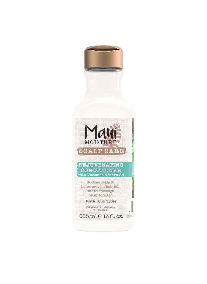 Maui Moisture Scalp Care Rejuvenating Conditioner, Soothing Curly Hair Conditioner with Vitamin E, Pro-Vitamin B5 & Aloe Vera, Silicone-Free, 13 fl. oz