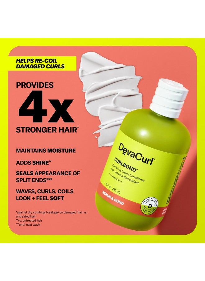 DevaCurl CurlBond Re-Coiling Cream Conditioner, Cozy Getaway, 12 fl. oz.