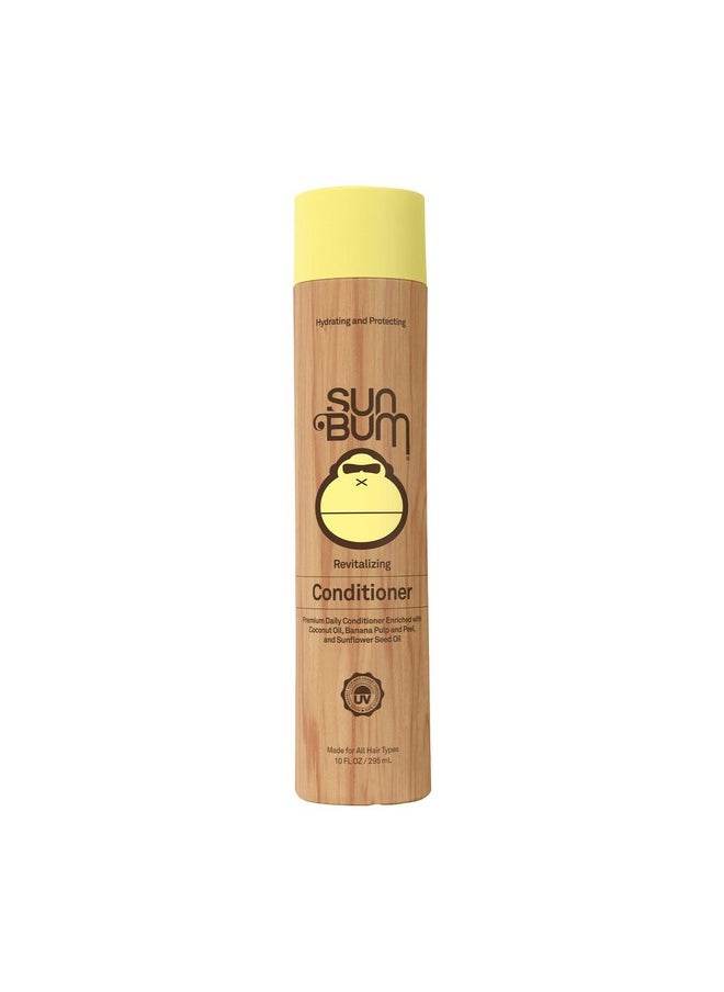 Sun Bum Revitalizing Conditioner| Smoothing and Shine Enhancing |Paraben Free, Gluten Free, Vegan, UV Protection | Daily Conditioner for All Hair Types | 10 oz bottle