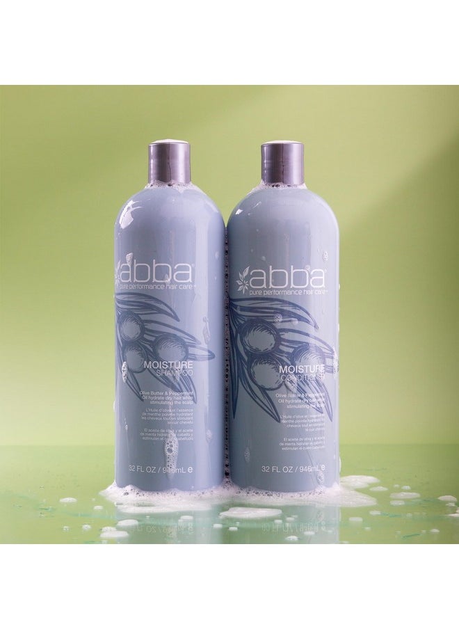 ABBA Moisture Conditioner, Olive Butter & Peppermint Oil, 32 Fl Oz