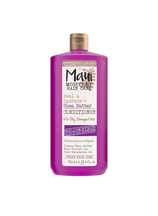 Maui Moisture Heal & Hydrate + Shea Butter Conditioner for Dry, Damaged Curls Helps Soften & Revive Curly & Coily Hair with Macadamia & Coconut Oils, Vegan & Silicone-Free, 13 fl. oz