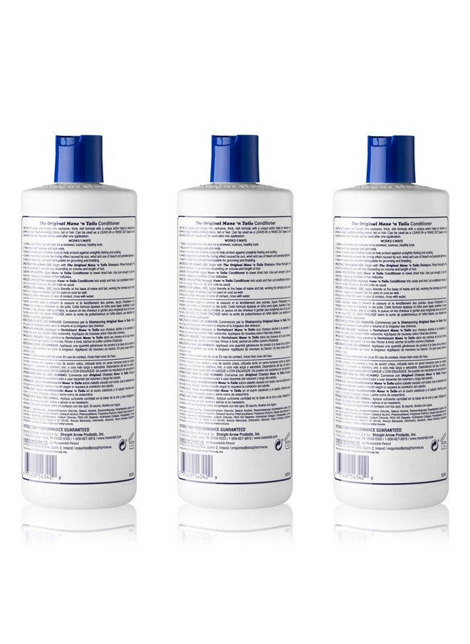 Mane 'n Tail Original Formula For Thicker Fuller Hair 16 oz (3 Pack Conditioner)