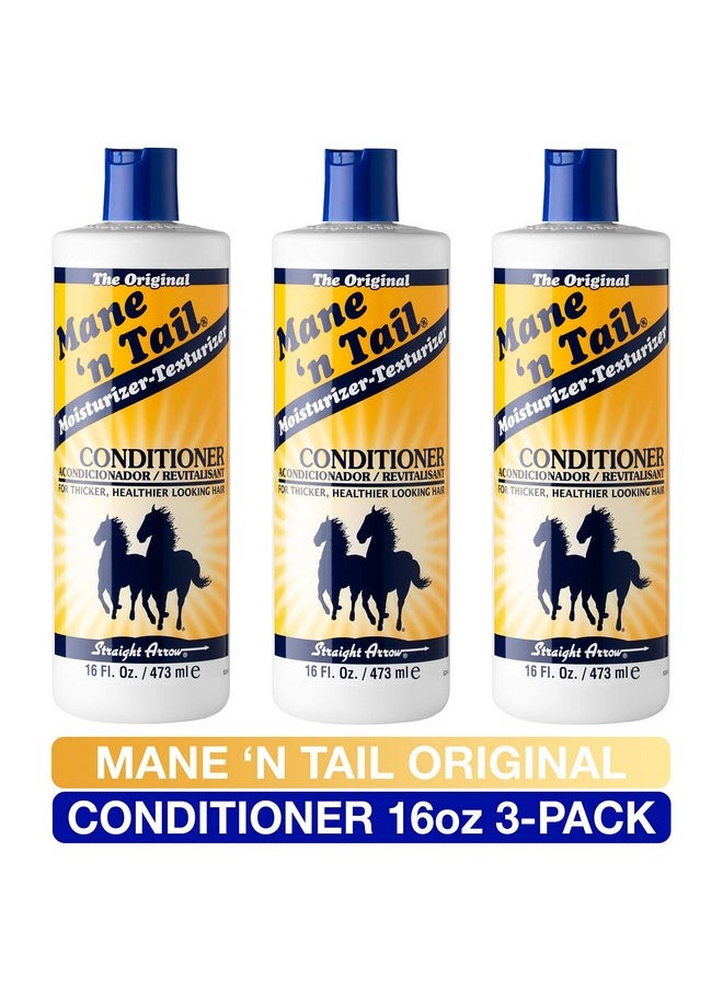 Mane 'n Tail Original Formula For Thicker Fuller Hair 16 oz (3 Pack Conditioner)
