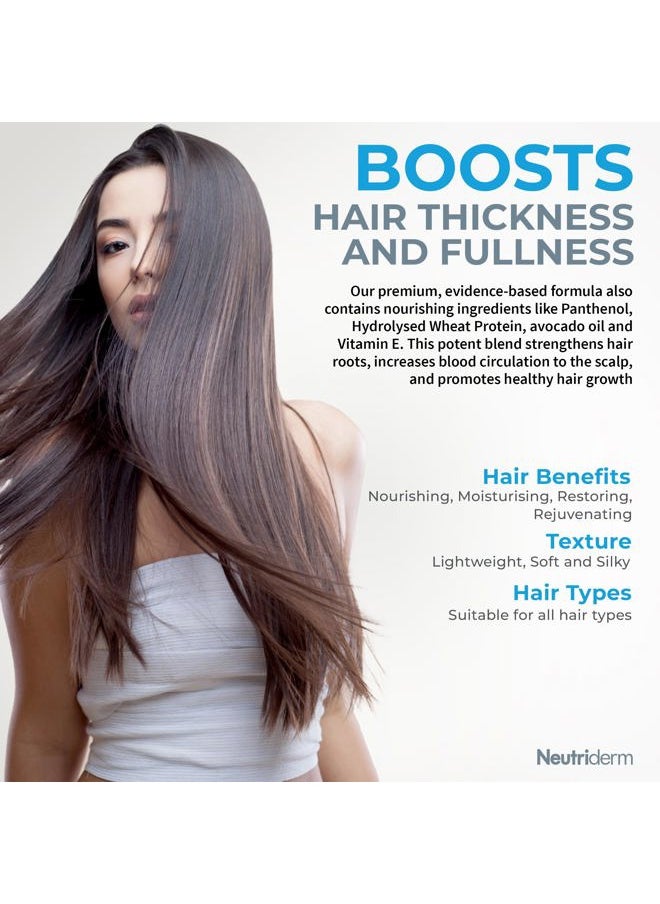 Neutriderm Hair Enhancer Conditioner, Thickening and Strengthening Conditioner, Boosts Hair Thickness and Fullness, Hydrating Formula for Thicker-looking Hair 250ml (8.45 fl oz)