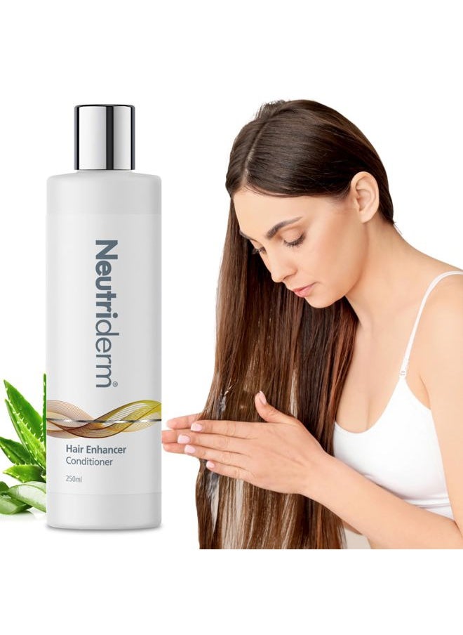 Neutriderm Hair Enhancer Conditioner, Thickening and Strengthening Conditioner, Boosts Hair Thickness and Fullness, Hydrating Formula for Thicker-looking Hair 250ml (8.45 fl oz)