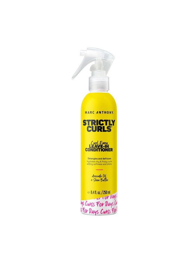 Leave-In Conditioner, Strictly Curls - Shea Butter, Vitamin E & Avocado Oil Softens & Defines Coarse Curls - Sulfate-Free Anti-Frizz Styling Product For Curly, & Wavy Hair