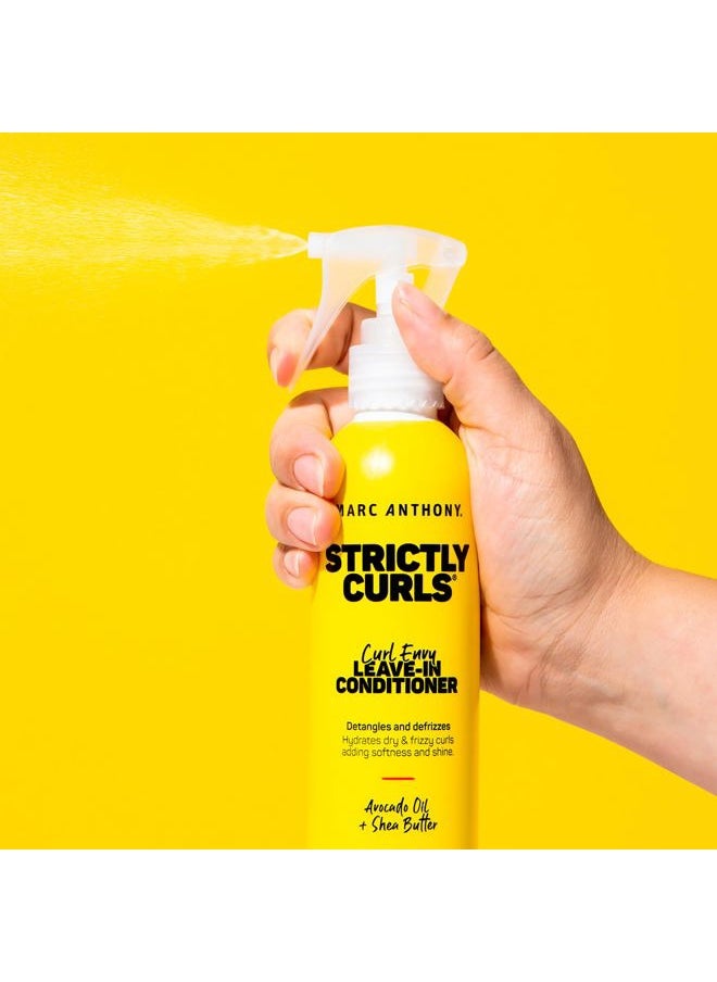 Leave-In Conditioner, Strictly Curls - Shea Butter, Vitamin E & Avocado Oil Softens & Defines Coarse Curls - Sulfate-Free Anti-Frizz Styling Product For Curly, & Wavy Hair