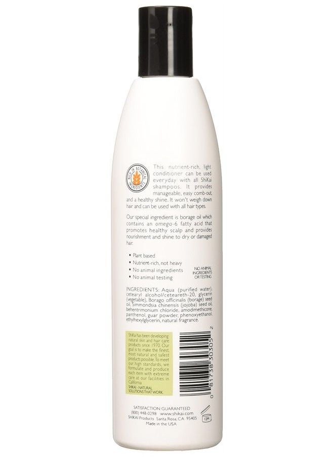 Everyday Hydrating Conditioner (Unscented, 12oz) | With Borage & Jojoba Oil | Promotes Healthy Scalp | Nourish & Shine | Vegan