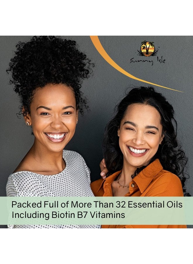 Sunny Isle Rosemary Mint Hair and Strong Roots Butter 2oz | Infused with Biotin & Jamaican Black Castor Oil | Strengthen and Nourish Hair | Dry Scalp, Split Ends