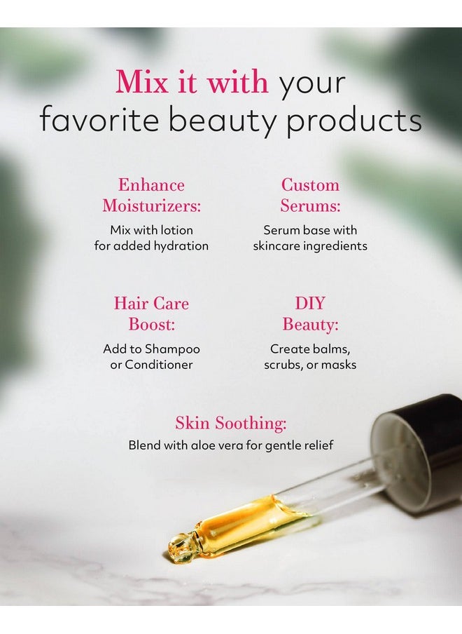 Leven Rose Jojoba Oil Organic, Pure Cold Pressed Natural Unrefined Moisturizer for Skin Hair and Nails 4 oz