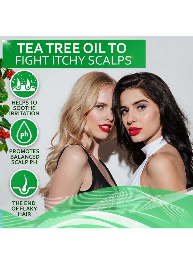 Tea Tree Oil Hair Serum - Moisturizer Treatment for Fighting Dandruff and Repair Dry, Damaged Hair and Itchy Scalp - Care and Styling Products for Women and Men - With Anti Frizz Keratin for Shine