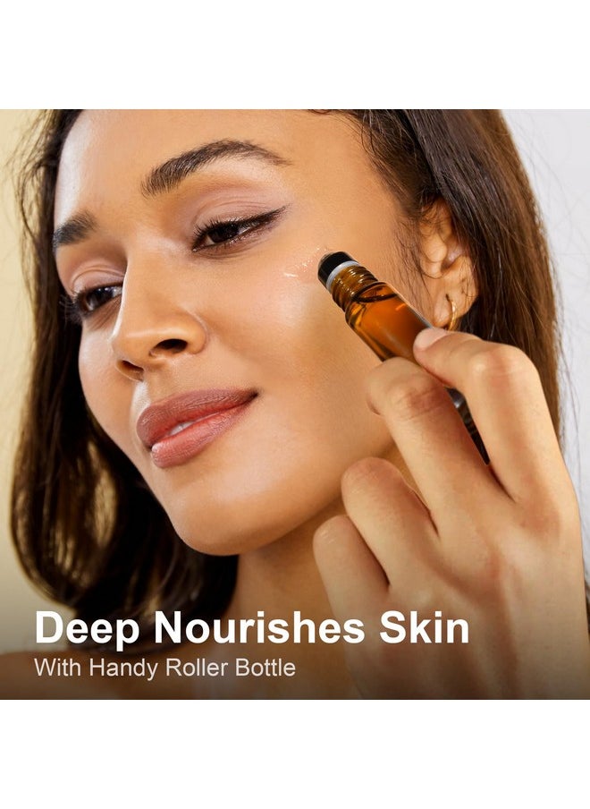 Yoken Castor Oil Organic USDA Certified 4oz Glass Bottle - 100% Pure, Cold Pressed, Hexane Free, Virgin Caster Oils for Face, Eyelash, Eyebrow, Hair - with Lash Starter Kit & Empty Roller Ball Bottle