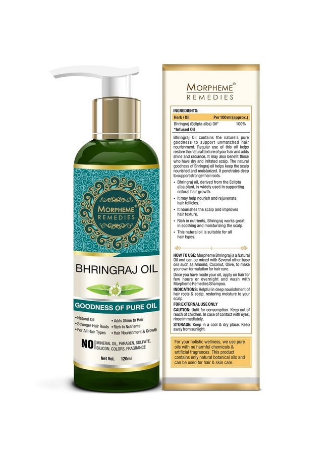 Morpheme Remedies Pure Bhringraj Oil (No Mineral Oil), 120ml