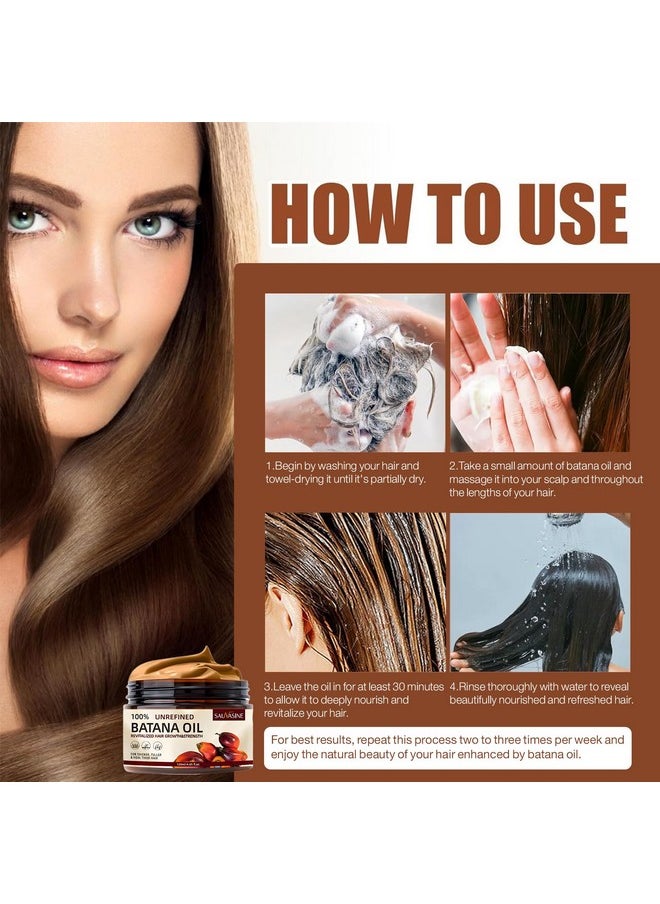 Generic Batana Oil for Hair Growth,100 Percent Natural, Pure, Unrefined, Repair Damaged Hair, Prevent Hair Loss & Boost Thickness for Men & Women, 4.05 Ounce.
