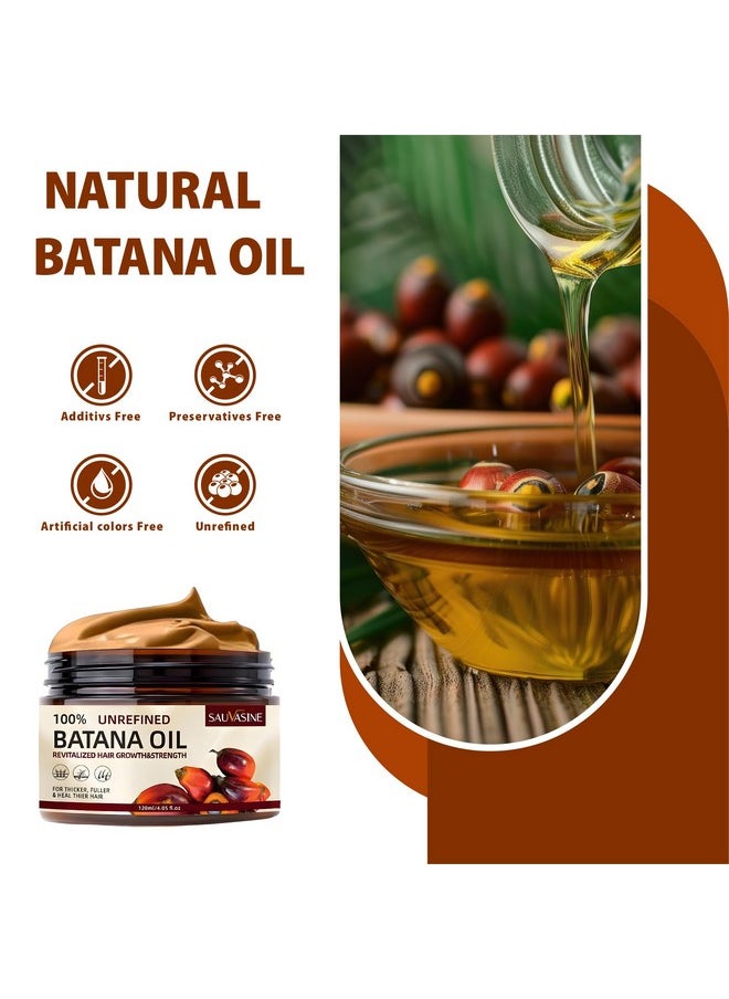 Generic Batana Oil for Hair Growth,100 Percent Natural, Pure, Unrefined, Repair Damaged Hair, Prevent Hair Loss & Boost Thickness for Men & Women, 4.05 Ounce.