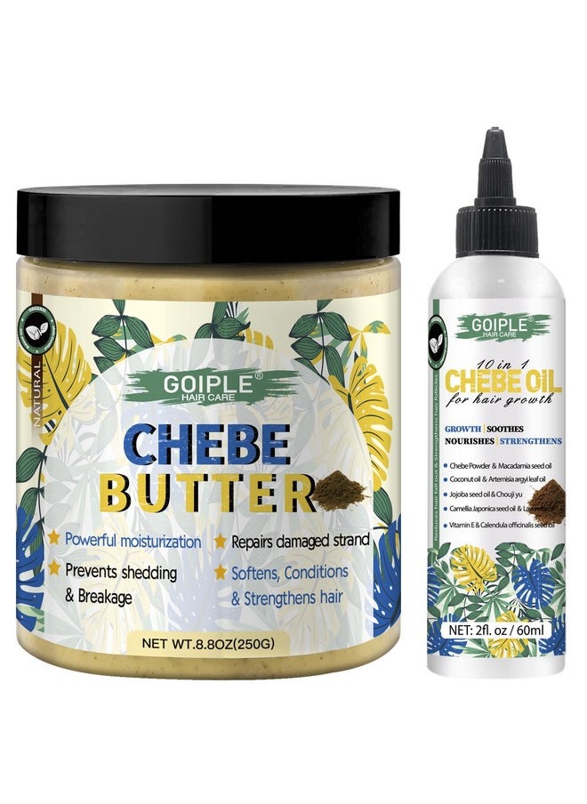 Chebe Hair Growth Oil and Butter for Deep Moisturization - All Hair Types, Men and Women