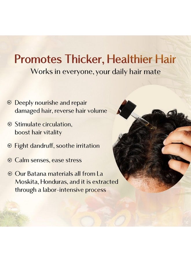 YANIBEST Batana Oil Boost Hair Volume Enhance Hair Density Scalp Nourishing Relieves Dry, Itchy, Improve Scalp Health
