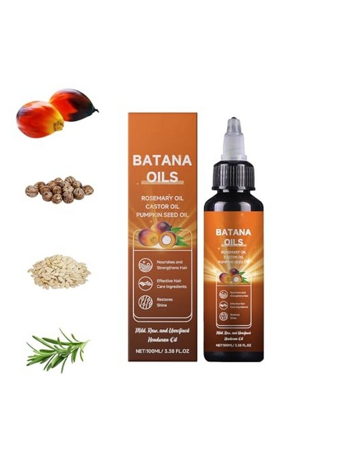 Batana Oil for Hair Growth, 4-in-1 Liquid Batana Oil, with Rosemary, Pumpkin Seed Oil, Castor Oil (1pcs)