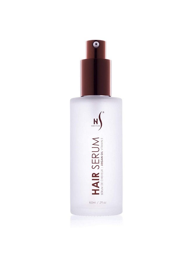 HerStyler Hair Repair Serum - Argan Oil Hair Serum for Frizz Control, Shine and Straightening - Serum for Hair with Vitamin E and Aloe Vera - 2 Fl. Oz. / 60 Ml