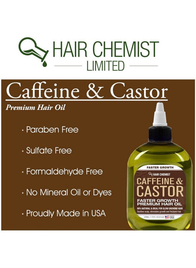 Hair Chemist, Oil, 7.1 oz - Caffeine and Castor Faster Growth Hair Oil for Unisex Adult