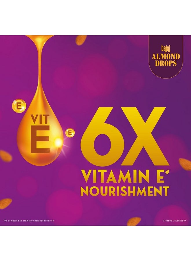 Almond Drops Hair Oil, 650Ml, Hair Oil, 6X Vitamin E, Almond Oil, Light And Non-Sticky, Hair Fall Control