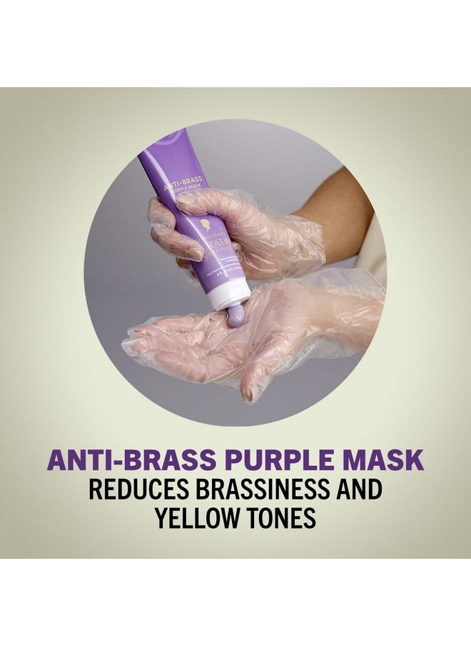 Schwarzkopf Keratin Blonde Anti Brass Purple Mask, 1 Application - Hair Dye Treatment Neutralizes Brassiness and Yellow Undertones, Hair Mask Strengthens Hair, Making it 3x Stronger