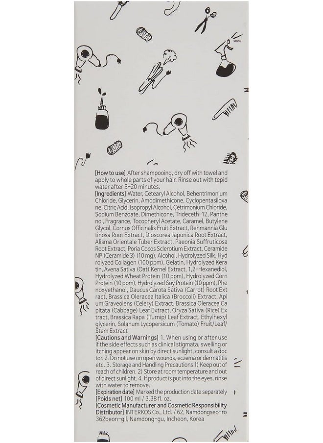 Elizavecca Milky Piggy Collagen Ceramide Coating Protein Treatment, White, 3.38 Oz