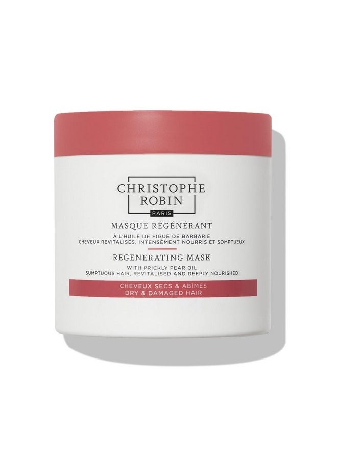 Christophe Robin Regenerating Mask with Prickly Pear Seed Oil for Dry, Damaged and Chemically Treated Hair 8.4 fl. oz