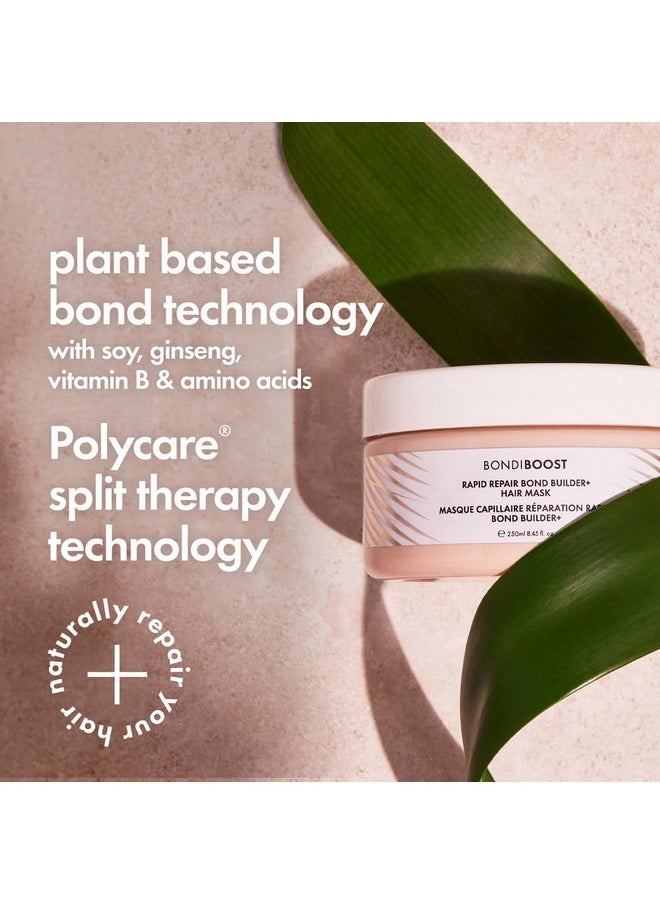 BONDIBOOST Rapid Repair Bond Builder + Hair Mask for Damaged Hair 8.45 Fl Oz - Deep Conditioning Treatment, Restores Strength & Shine