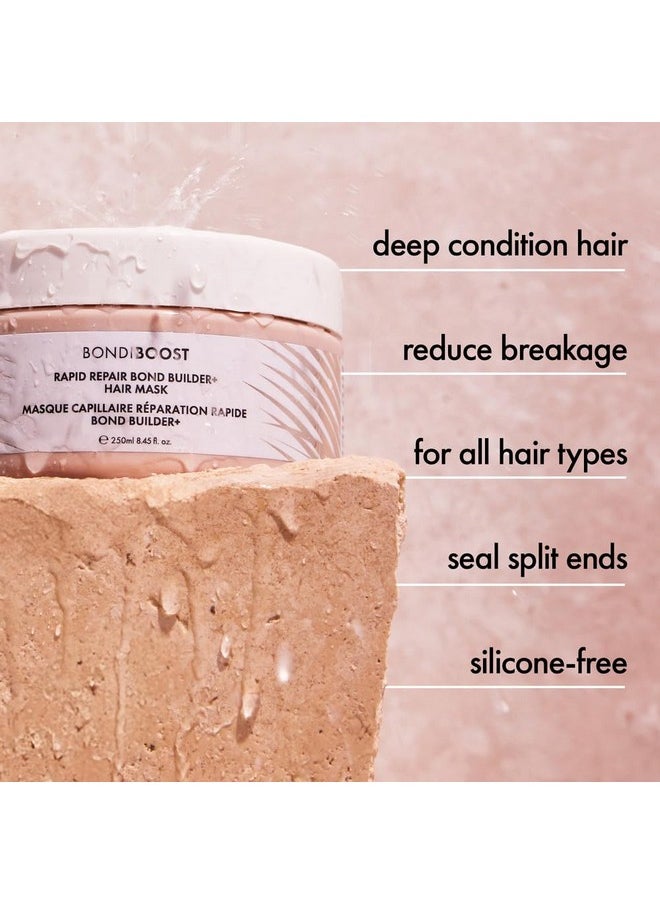 BONDIBOOST Rapid Repair Bond Builder + Hair Mask for Damaged Hair 8.45 Fl Oz - Deep Conditioning Treatment, Restores Strength & Shine