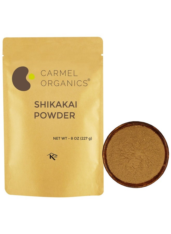 CARMEL ORGANICS Shikakai Powder 8 Ounce or 227 Grams | Natural Hair Care Cleansing & Conditioning | No Added Preservatives | Acacia concinna Powder