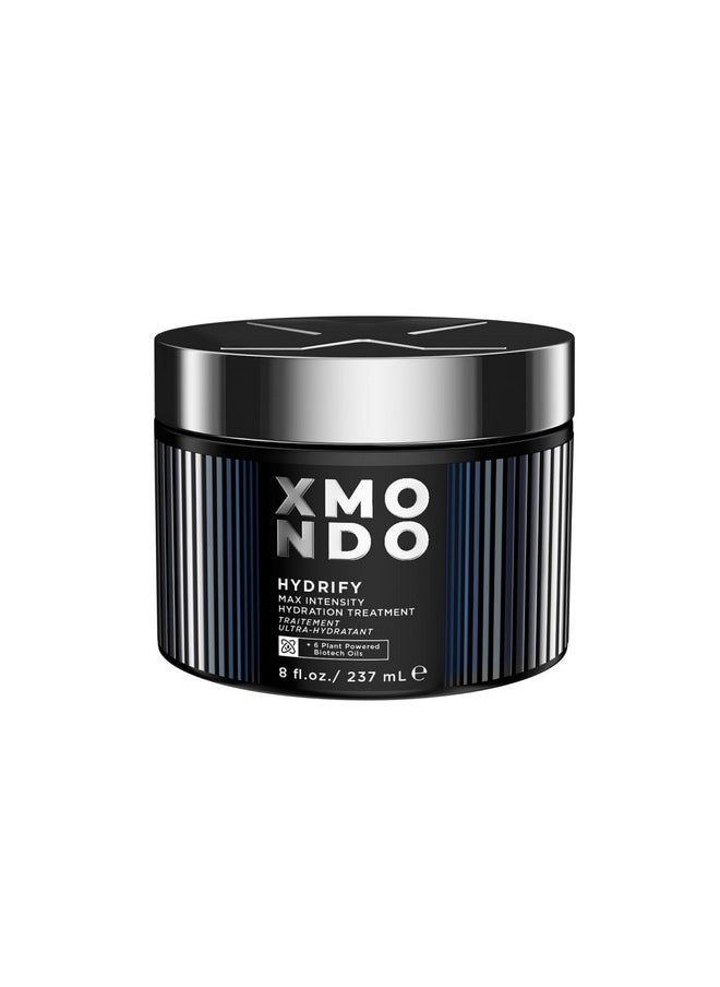 XMONDO Hair Hydrify Max Intensity Hydration Treatment | Designed with Signature 6 Blend Oil Blend Formula, Hyaluronic Acid & Shea Butter to Hydrate and Retain Moisture in Hair Molecules, 8 Fl Oz