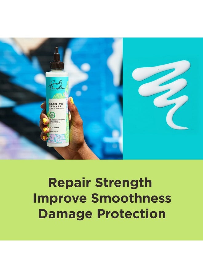 Carol's Daughter Born To Repair 60-Second Moisture Hair Treatment, Hydrating, Detangling Hair Care for Curly Hair with Shea Butter, 6.8 Fl Oz