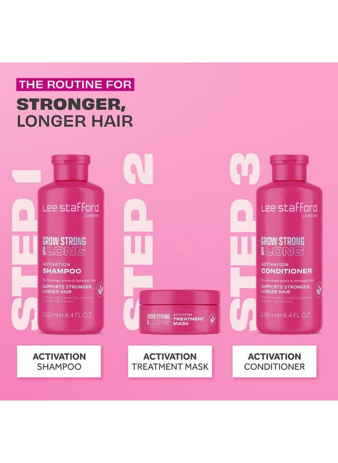 Lee Stafford Hair Growth Mask | Grow Strong & Long Collection - Best Nourishing Treatment for Damaged, Dry Hair, Deep Conditioner Mask Pack with Thickening Proteins, 6.7 Fl Oz
