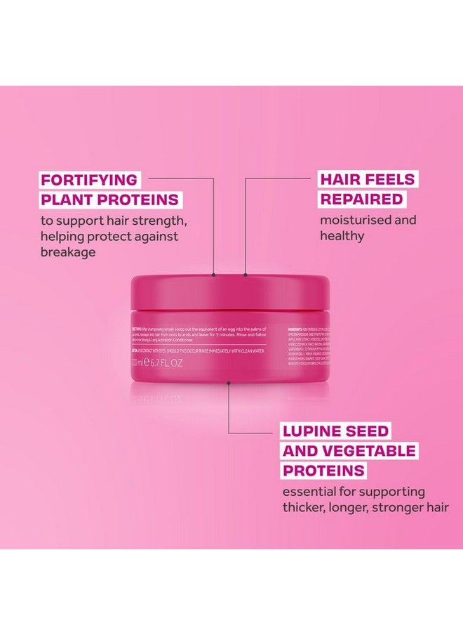 Lee Stafford Hair Growth Mask | Grow Strong & Long Collection - Best Nourishing Treatment for Damaged, Dry Hair, Deep Conditioner Mask Pack with Thickening Proteins, 6.7 Fl Oz
