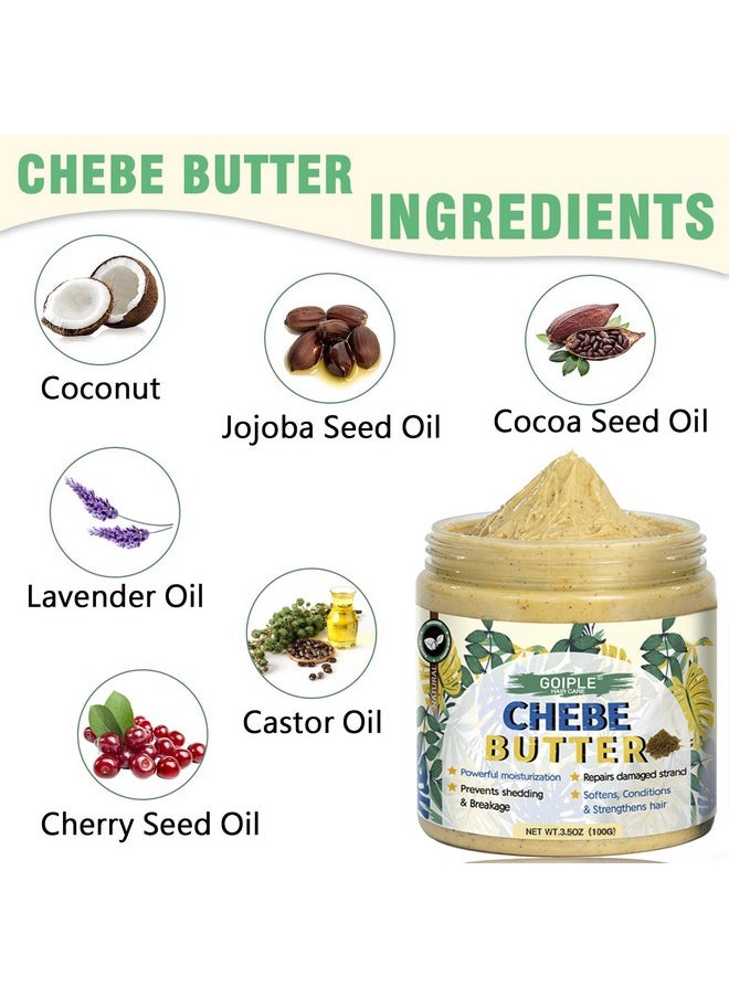 Natural Chebe Hair Oil for Hair Growth Chebe Oil Moisturizer for Scalp, African Chebe Powder for Hair Growth Stronger, Thicker, Longer Hair, 10 in 1 Chebe Hair Growth Oil Braid Bonnet for Sleeping