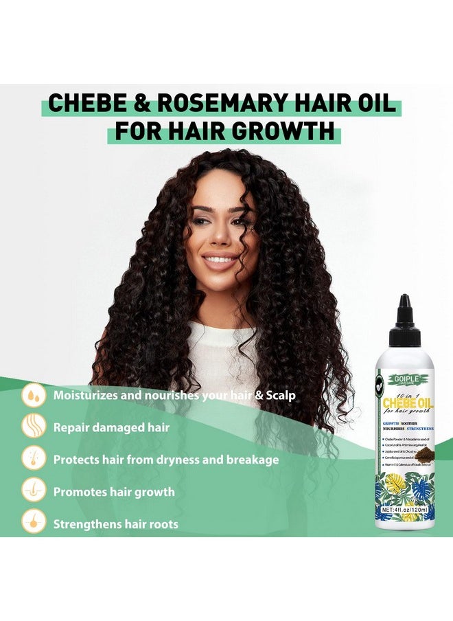Natural Chebe Hair Oil for Hair Growth Chebe Oil Moisturizer for Scalp, African Chebe Powder for Hair Growth Stronger, Thicker, Longer Hair, 10 in 1 Chebe Hair Growth Oil Braid Bonnet for Sleeping