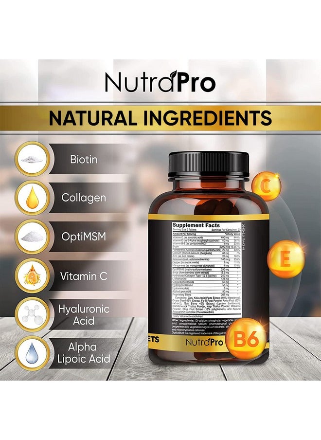 Hair Growth Vitamins For Men-Anti Hair Loss Support Vitamins Pills & Dht Blocker For Men.Regrow Hair & Beard Growth Supplement For Thicker Fuller & Stronger Hair. Support Thinning Hair With Biotin.