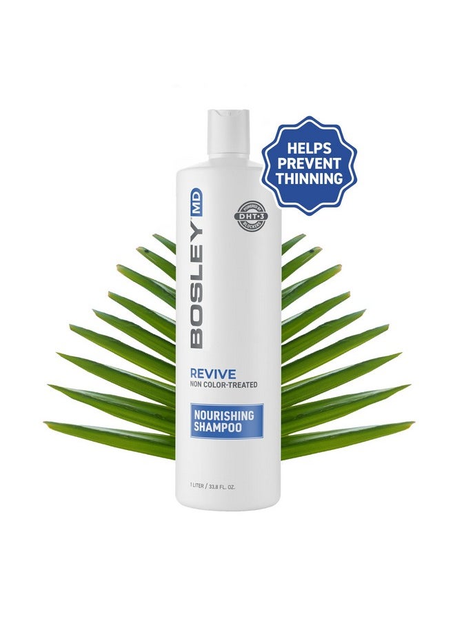 BosleyMD BosRevive Nourishing Shampoo for Noticeably Thinning and Non Color-Treated Hair, 33.8 Fl Oz