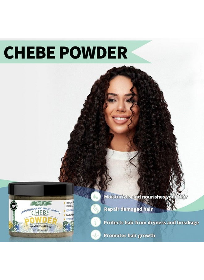 WOZUTUNT Organic African Chebe Powder for Enhanced Hair Growth, Strength & Long Moisturized Hair For Men & Women 3.5 Ounces