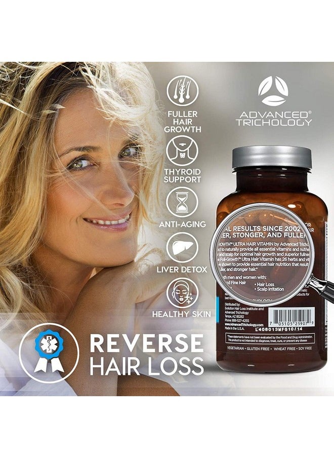 Advanced Trichology FoliGROWTH™ Hair Growth Supplement for Thicker Fuller Hair | Approved by the American Hair Loss Association, Revitalize Thinning Hair, Backed by 20 Years of Experience in Hair Loss