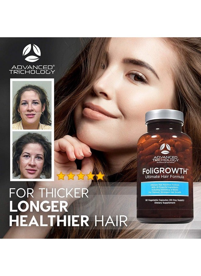 Advanced Trichology FoliGROWTH™ Hair Growth Supplement for Thicker Fuller Hair | Approved by the American Hair Loss Association, Revitalize Thinning Hair, Backed by 20 Years of Experience in Hair Loss