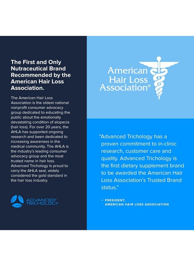 Advanced Trichology FoliGROWTH™ Hair Growth Supplement for Thicker Fuller Hair | Approved by the American Hair Loss Association, Revitalize Thinning Hair, Backed by 20 Years of Experience in Hair Loss